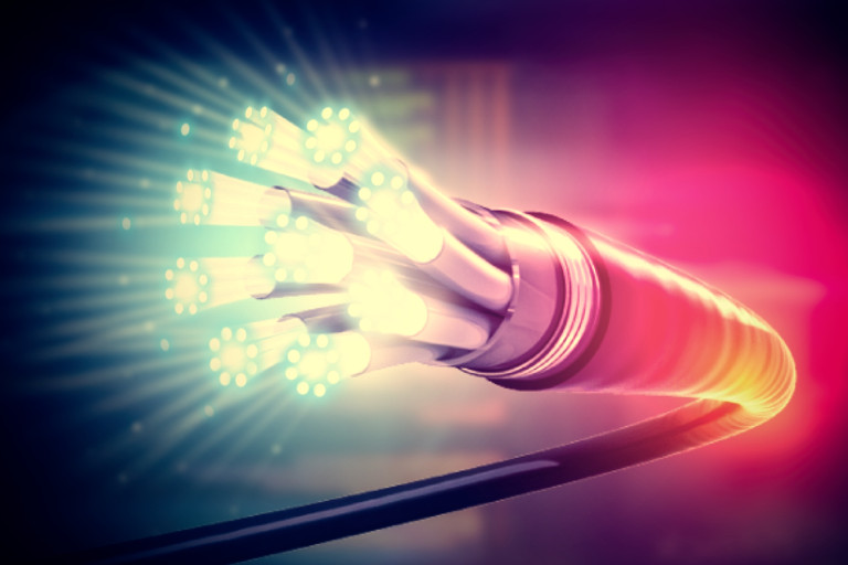 graphic of fiber optic