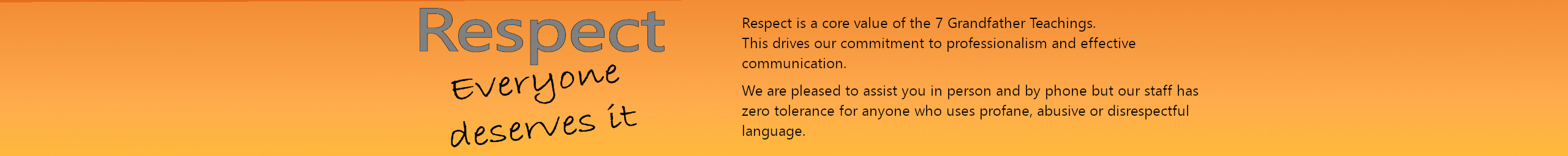 Zero Tolerance to Verbal Abuse